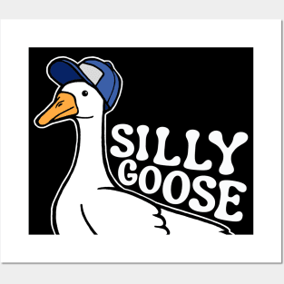 Silly Goose with Baseball Hat Posters and Art